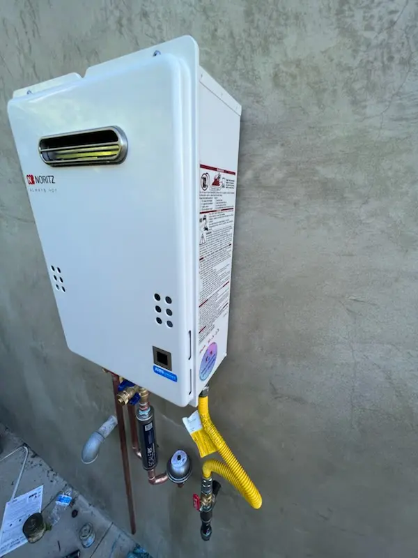 Tankless water heater installation for Skinners homes